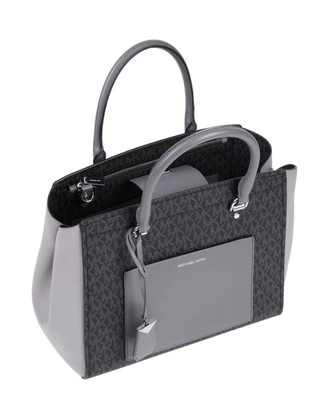 michael kors black and gray purse